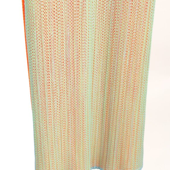 Pleats Please Issey Miyake Fluorescent Gradient Mesh Overlay Dress, Sz M - Picture 5 of 8